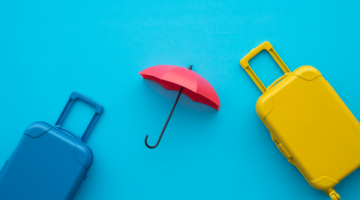 Valige colorate e ombrello